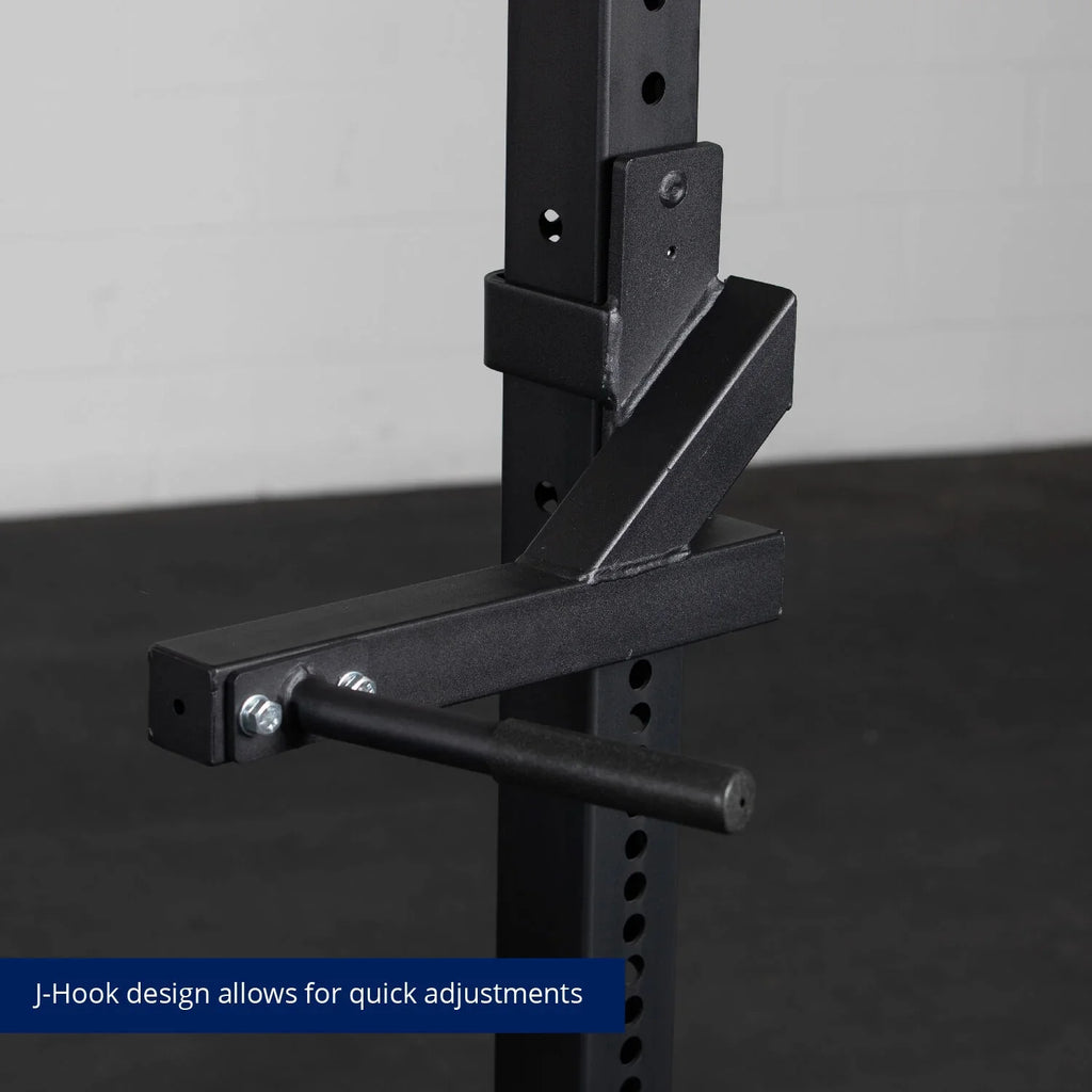 Steel 3” Rack Dip Fitness Bars, 880 Titan J-Hook Attachment, Series Capacity, Mounted X-3 X LB Fits Tubular Dip 3” design