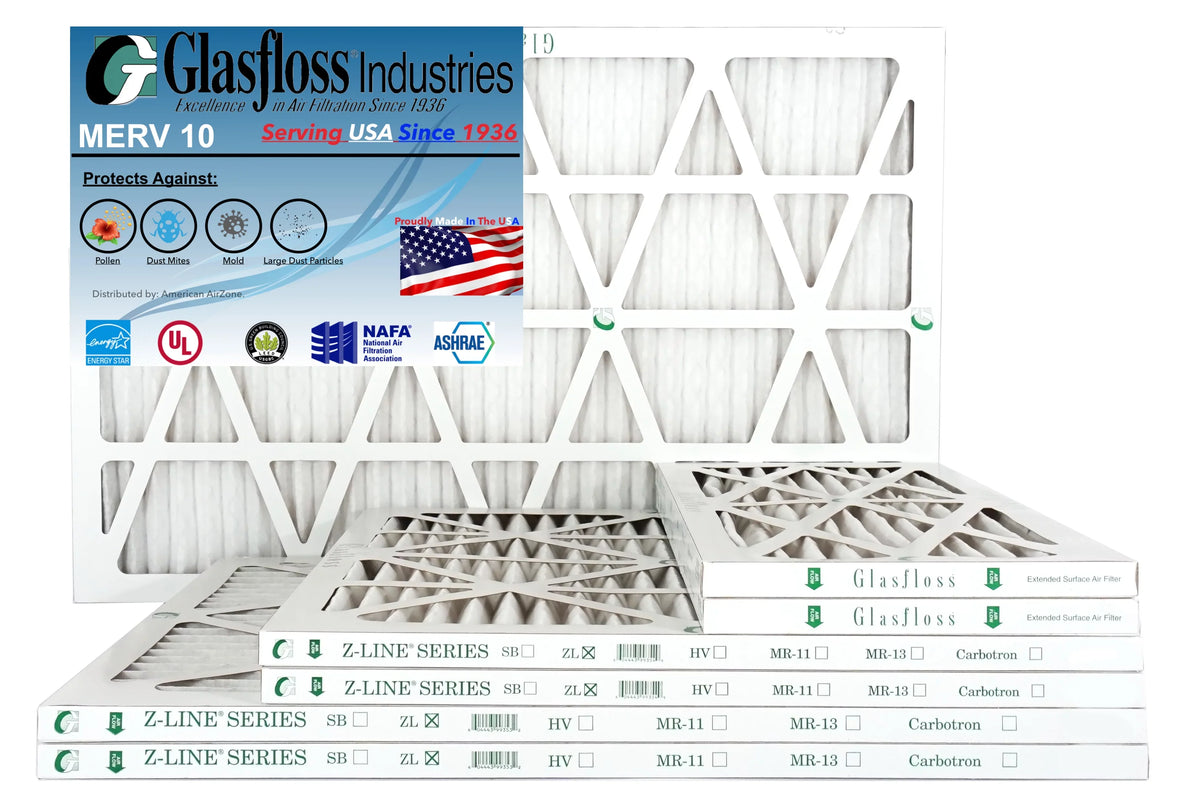 Filter 6) Made 10 Glasfloss (Pack USA. 2" 15x20x2 - or Office Filter Air - MERV In Filter - - Furnace AC - of HVAC The - Air Air Pleated Home or