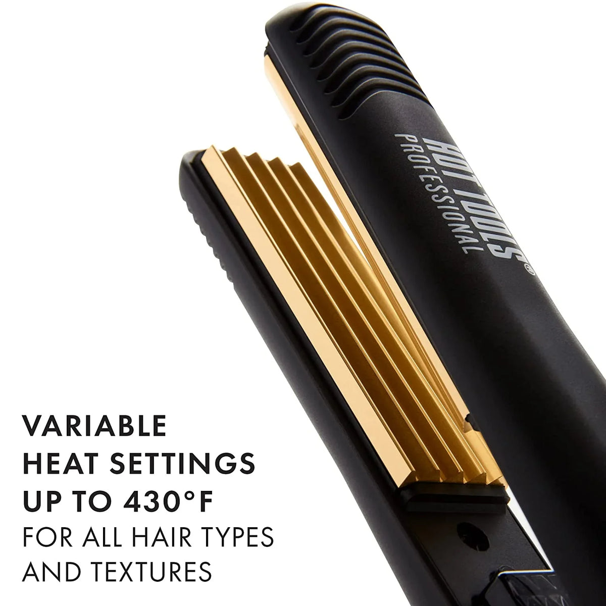 Light Pro Volume and in) Hot Crimping Iron Artist Crimps Gold 24K (1 For Textured , Tools