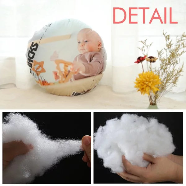 Decoration Denmark Flag Cushion Facial Home Throw Pillow Makeup Round Head Cap