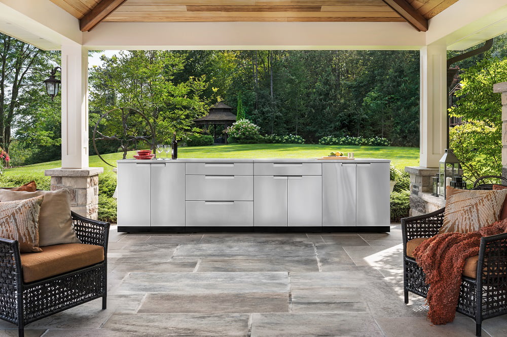Piece Kitchen Steel Countertops exterior in Set Stainless 5 Cabinet with