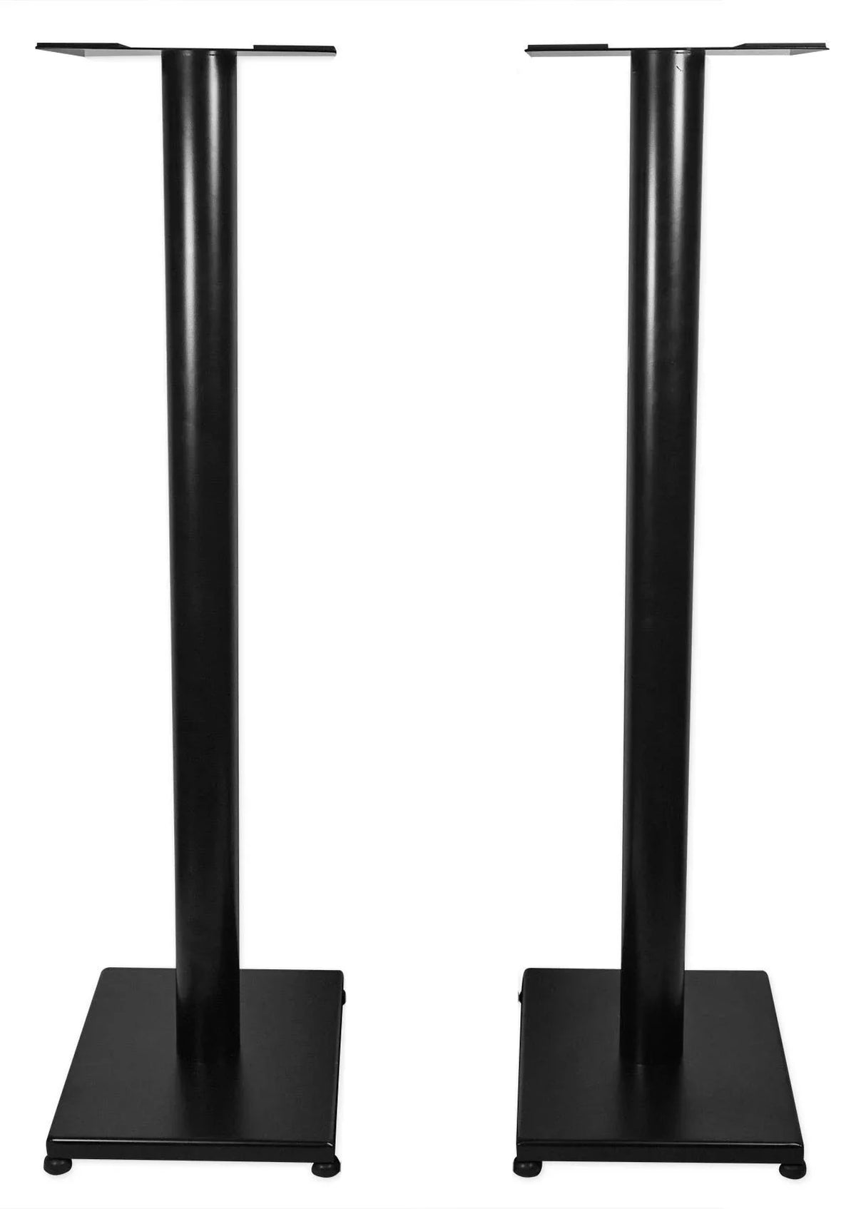 in Studio Black RS37B Rockville 37" Stands Steel Speaker Monitor / Bookshelf Pair