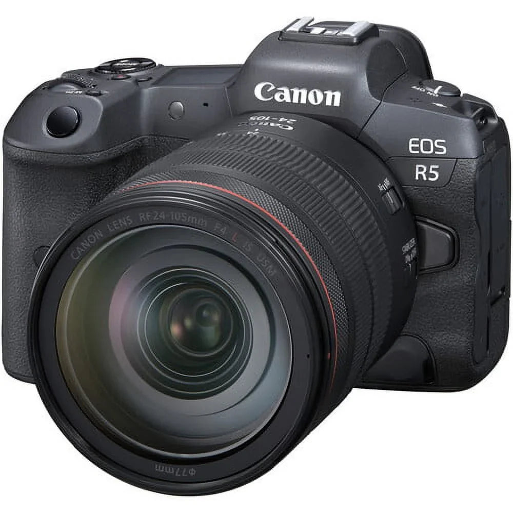 Lens+case+256Memory Telephoto III with Mirrorless f/4L f/4 Camera (24PC) IS USM Lens+500mm R5 EOS f/8 L RF EF Cards Lens+ Preset Canon 75-300mm Canon 24-105mm