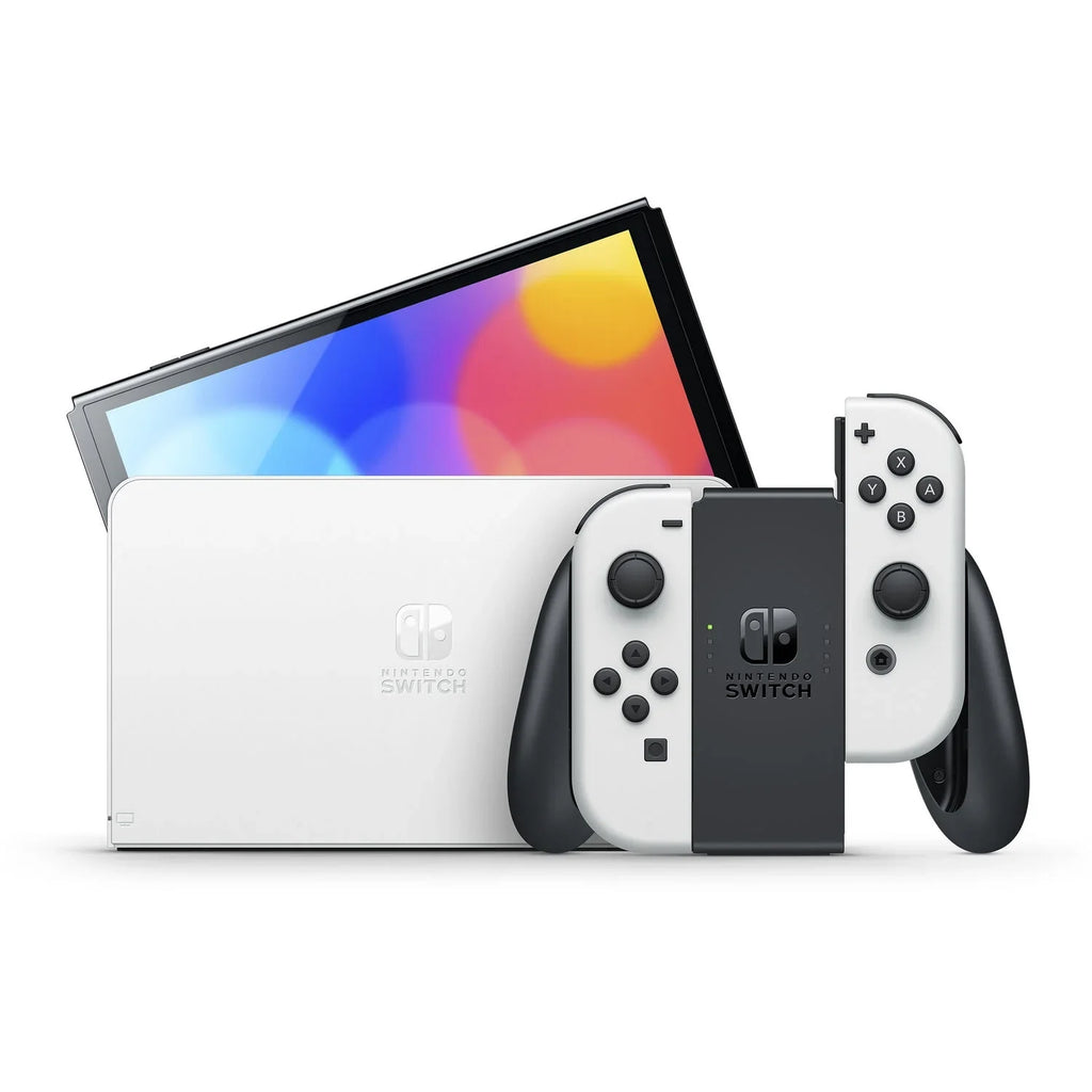 2 Nintendo Switch White Super Cleaning Maker Cloth Screen and Mario with Console OLED
