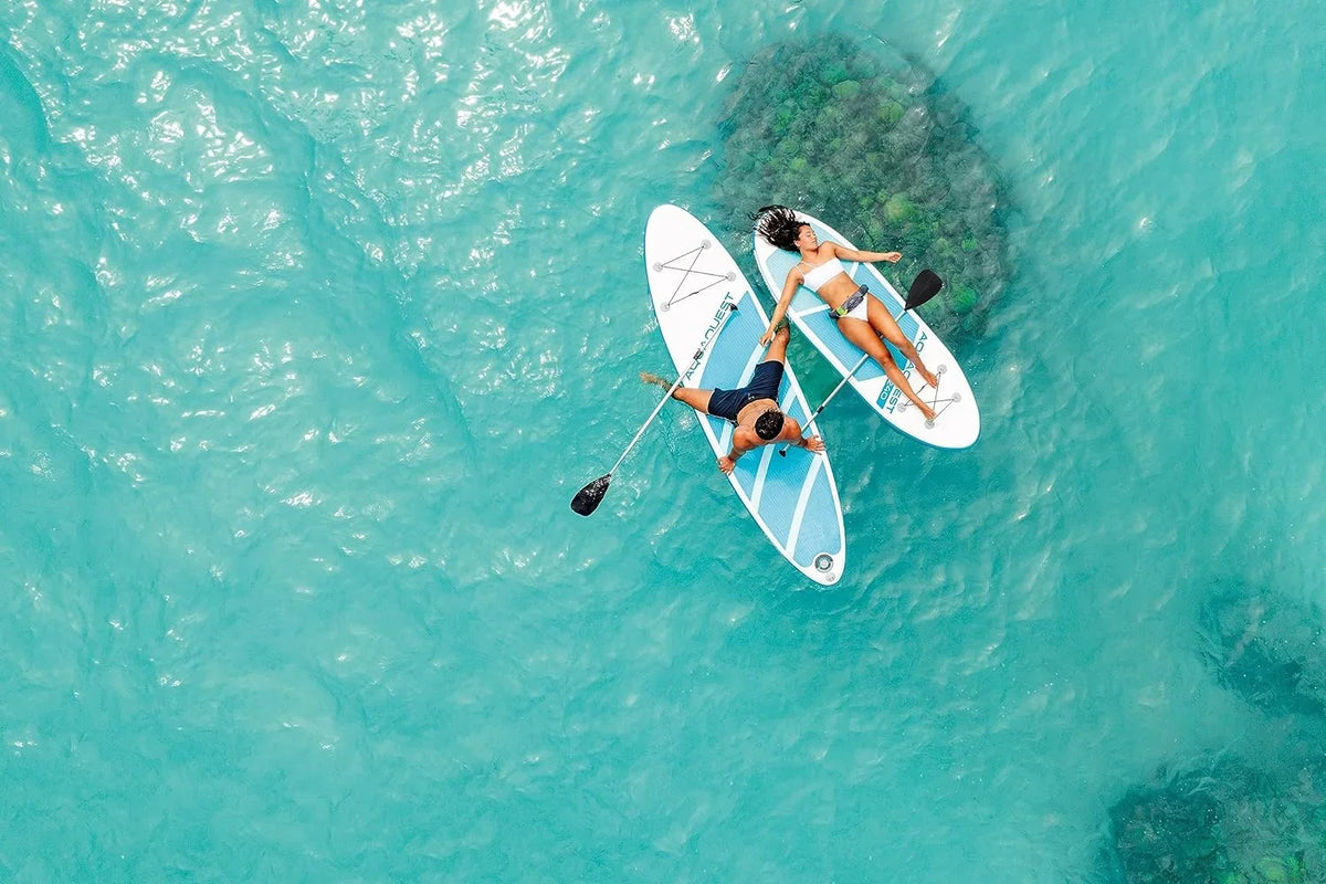 Board Box TEAL Open AquaQuest Paddle Series 320 - INTEX Inflatable