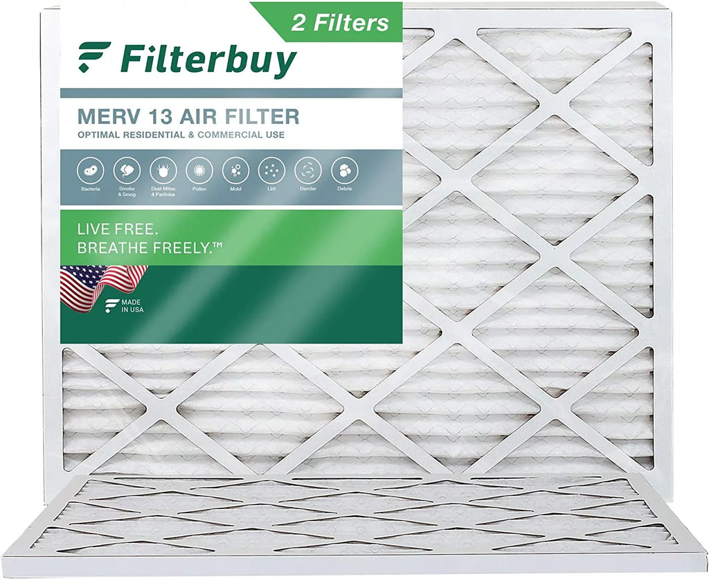 HVAC Furnace Filterbuy AC Filters (2-Pack) Pleated 14x20x1 Air 13 MERV