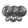 York Line Encased Grip Barbell Dual - 300 Set Rubber Thin lbs G2