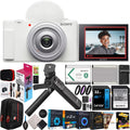 & Creators 4K for White Vloggers Vlog ZV-1F/W Camera and 20.1MP Content Bundle with Video ZV-1F