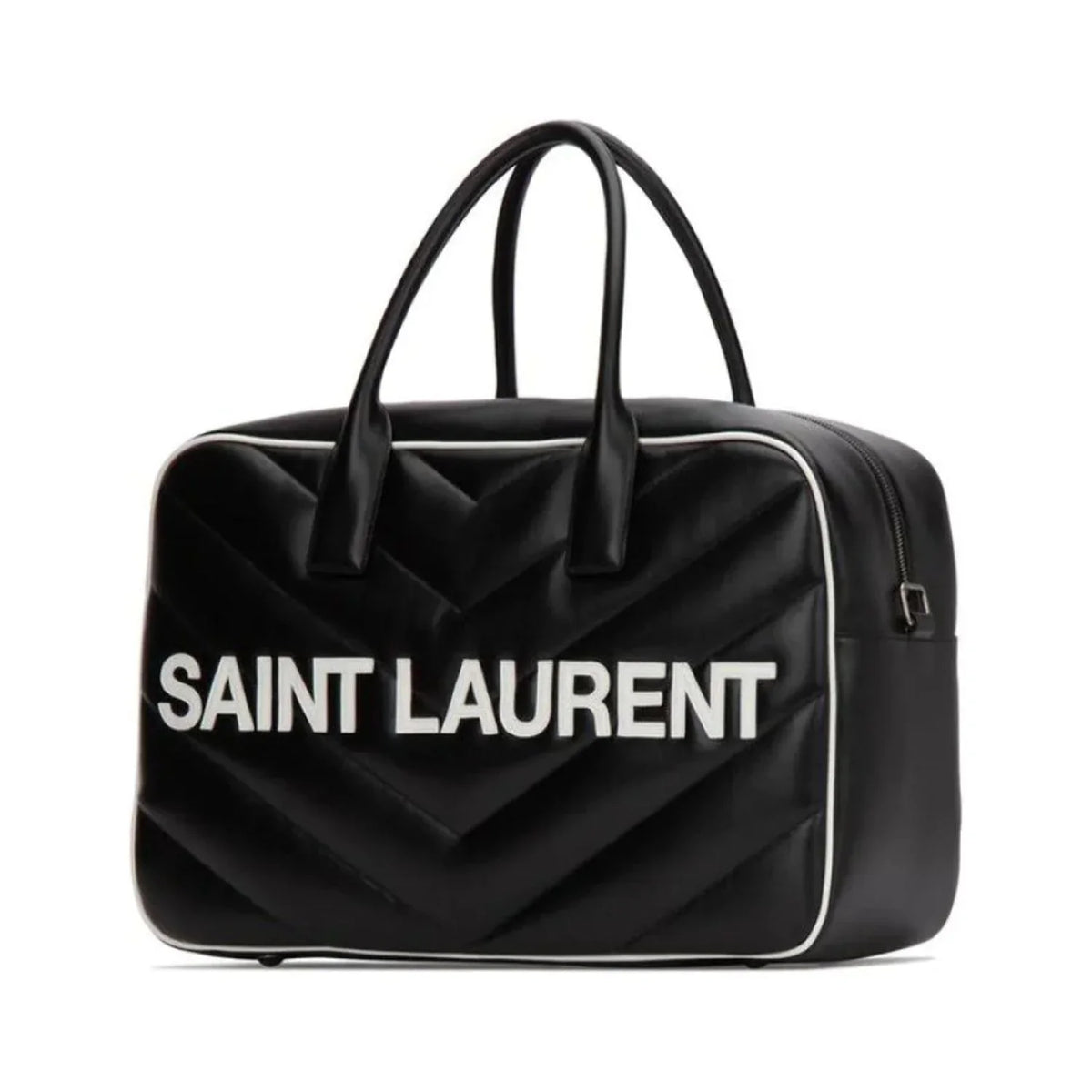 Bag 525145 Bowling Laurent Duffel Miles New Leather Logo Saint Black Calf