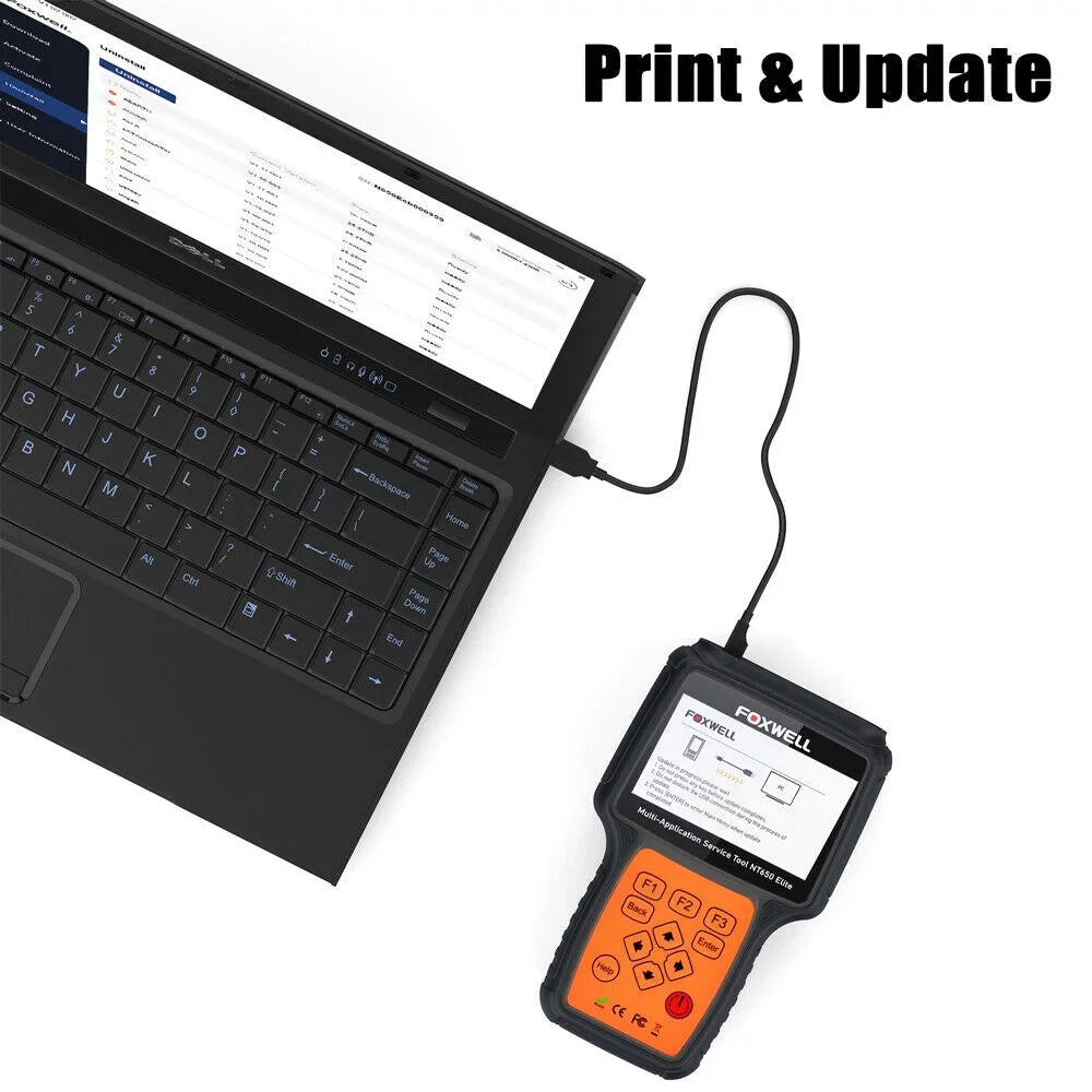 OBD ABS Reader TPMS NT650 Battery Reset Light Oil Scanner DPF EPB OBD2 EPS Automotive Elite Car FOXWELL Air II Code TPS with Registeration SAS Bag