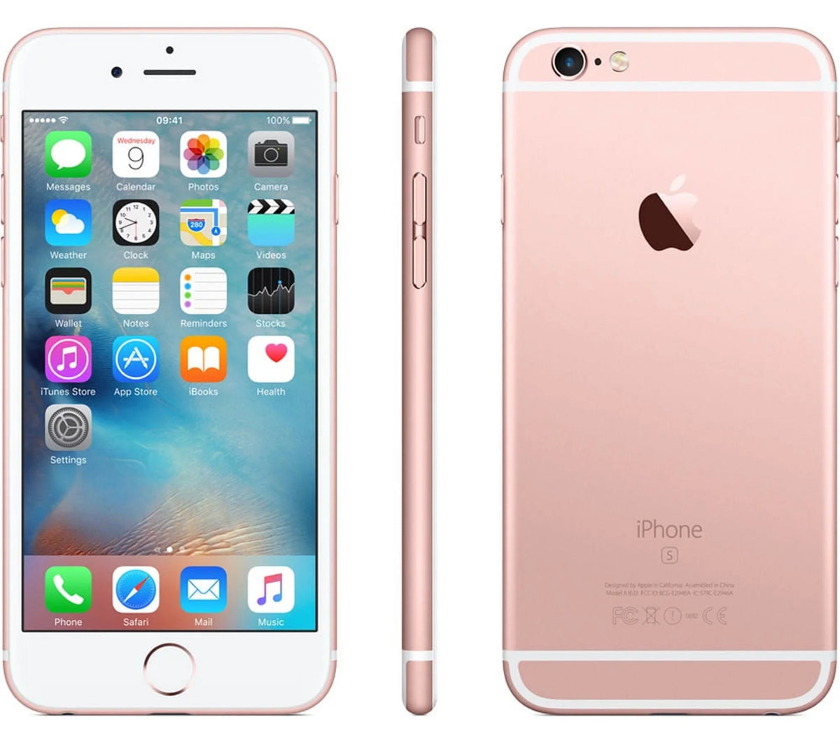 iPhone Colors 6S Gold/White) Multi (Rose iOS Smartphone GSM (Refurbished) Plus Unlocked Restored 64GB