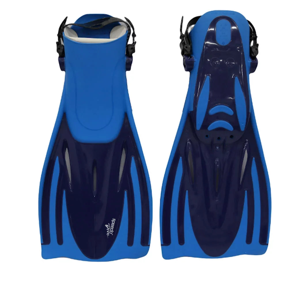 dimension Bag w/Carry 9-13 Speedo + L/XL Set Fin Snorkel Hydroscope Shoe Mask Adult +