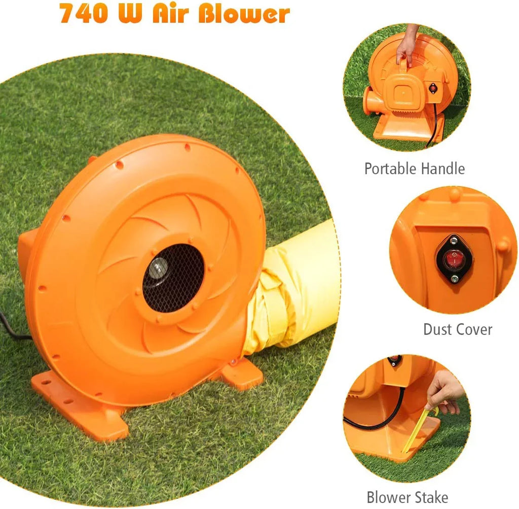 Giant Blow liquid for Park and Cannon, liquid Big Adults liquid Backyard up liquid Pool, Hippo Slides Kids Blower, Inflatable Kids Slide, exterior Slide, 740w Themed for Indoor Splashing w/Long