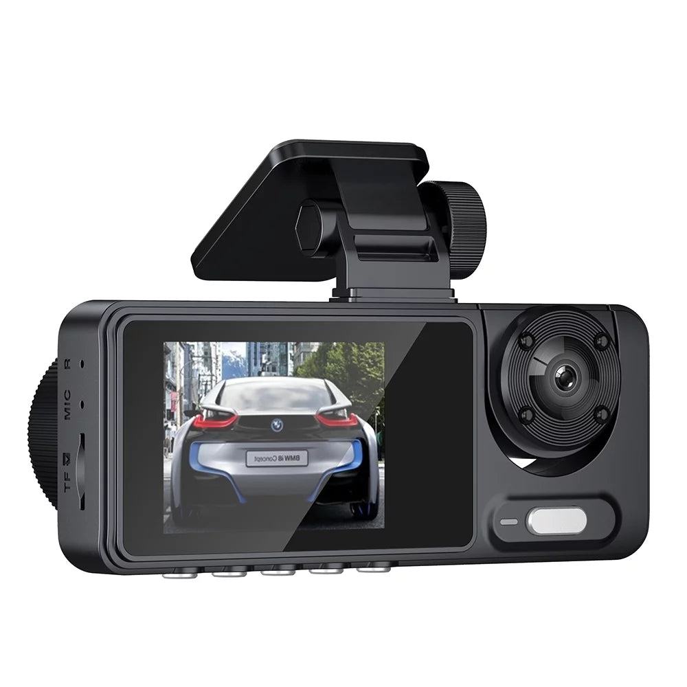 Auto Safety Car 3 Camera Recorder Cam Wide Andoer Car Car Multi-Language Recorder Cameras Clear Mirror Video Rearview Recording Camcorder Driving Dash Angle