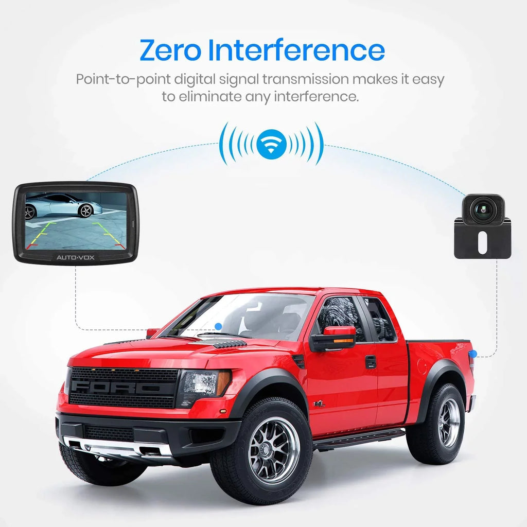 Waterproof System Wireless Camera for Wireless Trailer Rear Installation, View for Backup Camera Easy BackUp Vehicle Trucks, Digital Camera Camera Reversing