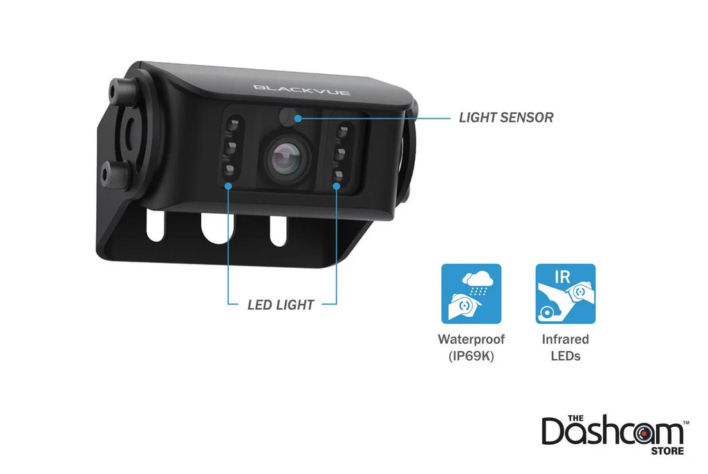 BlackVue 1080p DR770X-2CH-TRUCK Front & 60FPS Card 64GB + With WiFi GPS Dash Cam Waterproof Exterior Cloud-Ready |