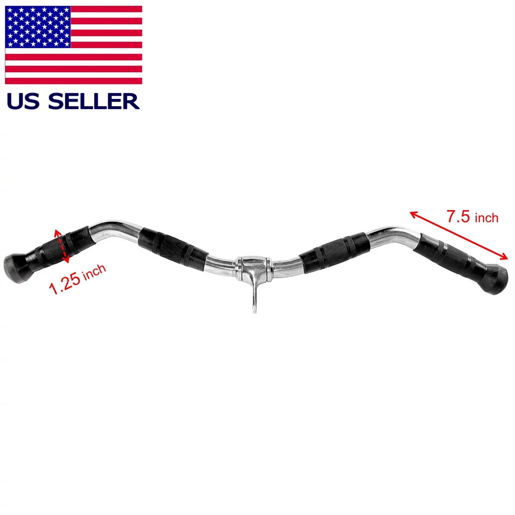 pull pushdown attachments cable inches Fitness Maniac 30 gym handle triceps workout tricep machine down accessories exercise bar men tricept home attachment for bar curl