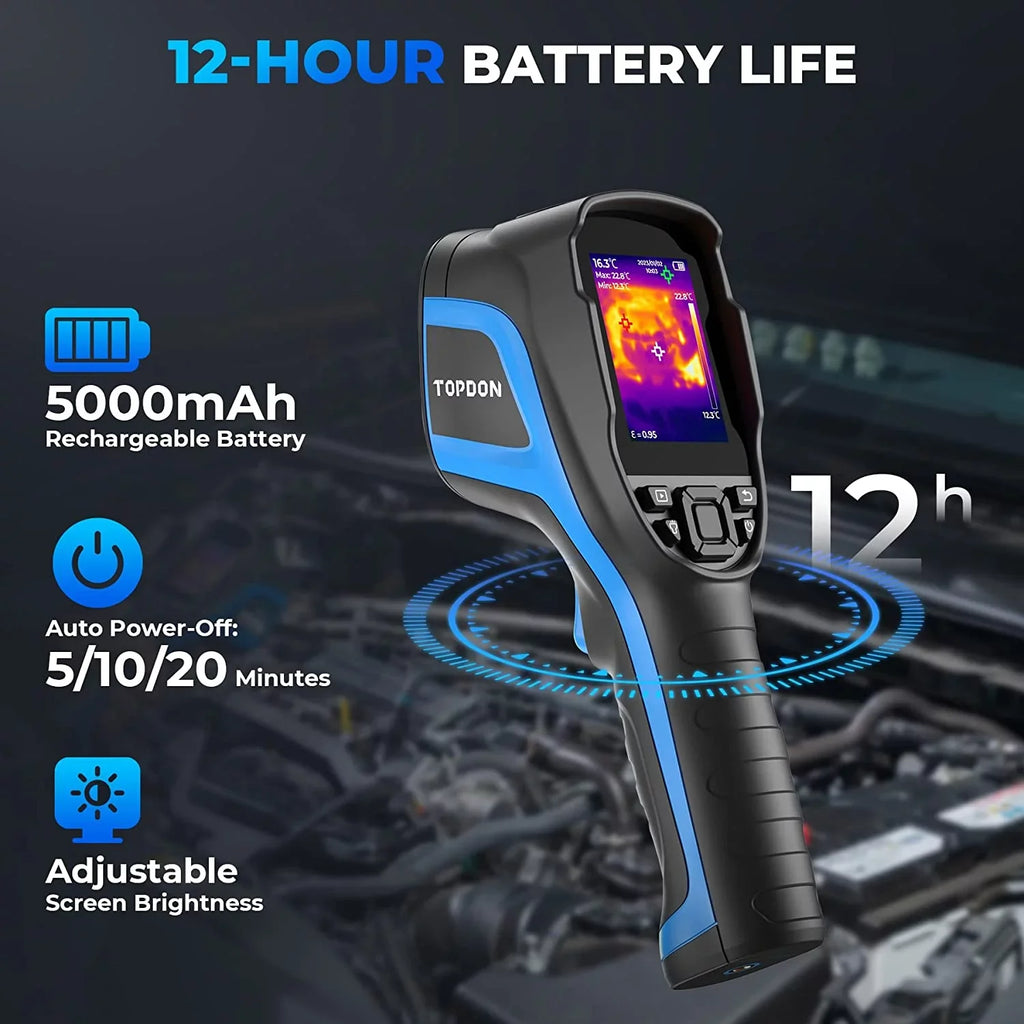 Camera Camera 256 x Life High IR Camera, Infrared Thermal Battery TOPDON Resolution Handheld 12-Hour Thermal Imaging TC004 192