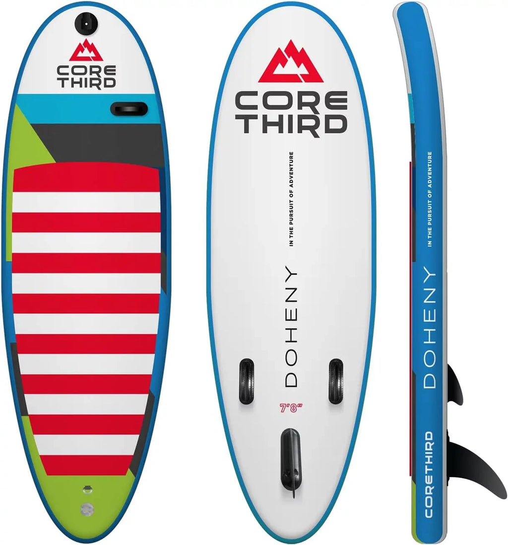 for Beaches 7'8" Paddle Board Inflatable Doheny Core Kit with Third and Lakes Complete SUP