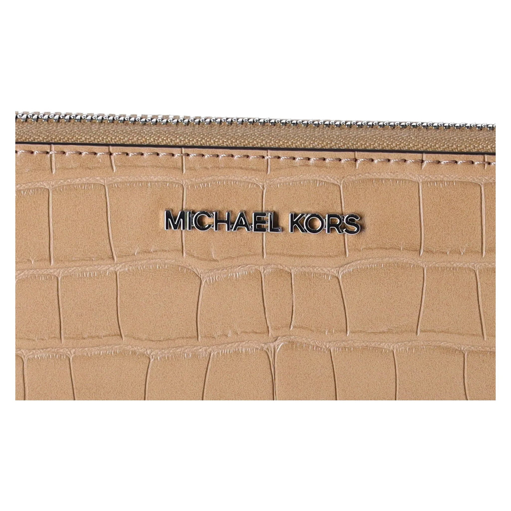 Camel Travel Continental Set Kors Jet Croc Large Embossed Wallet Michael