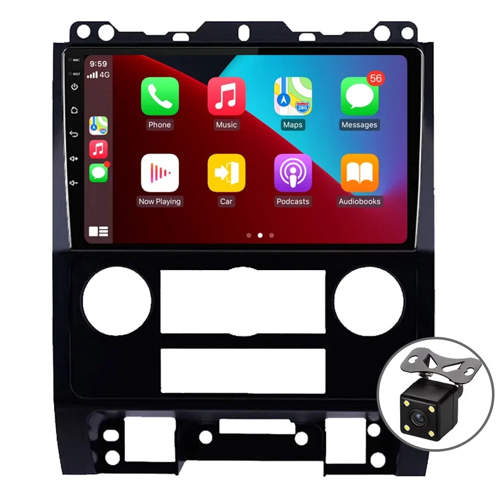 Camera 2007-2012 GPS carplay/Auto Escape Car with Carplay for Android Stereo Backup 11 Radio Navi
