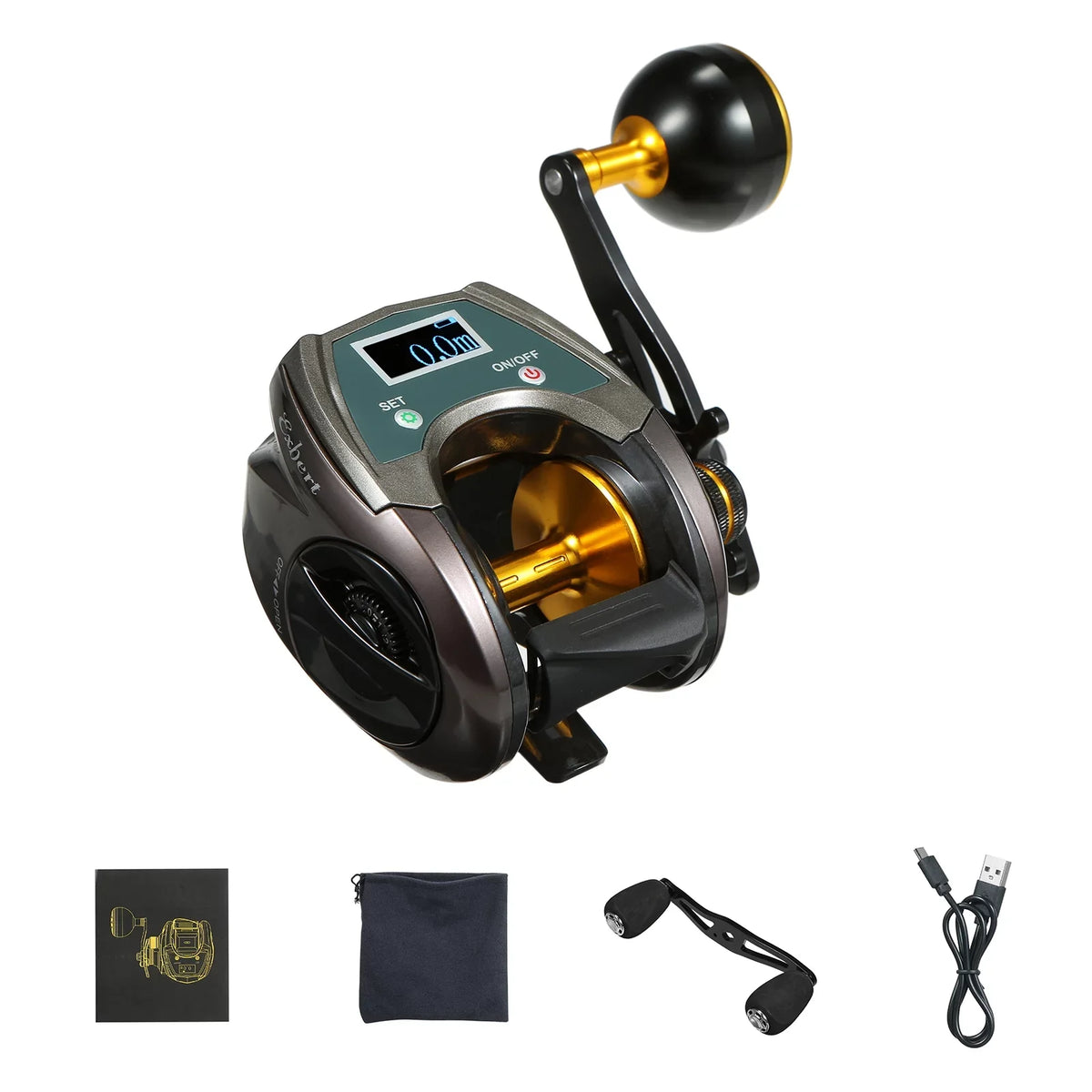 Baitcasting Fiber Ratio 6.4 Display Display Baitcaster Brake Reel Usb With Reel Carbon Reel,With 1 With Speed 1 Reel Eryue 9+1bb Brake 9+1bb Reel Carbon Speed Display Reel 6.4 Fiber Reel EXBERT Speed