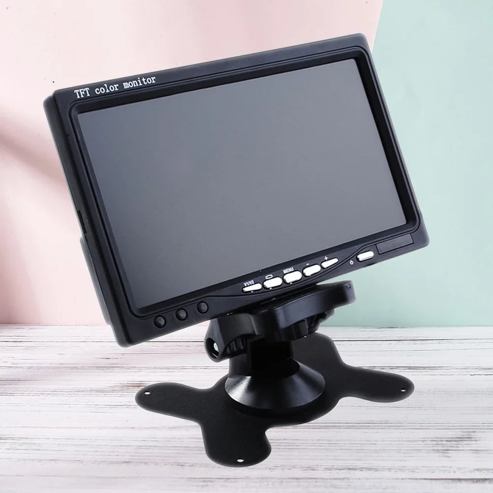 Backup DVD Color (Black) Camera Car LCD Mirror Backlight TFT Serveillance Reverse Camera Monitor 7" View HD Car for Rear