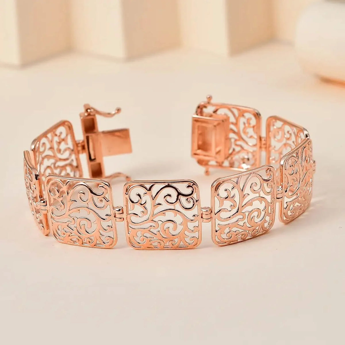 for Rose Mom 6.5" dimension Day Mothers Bracelet Plated Shop Gold LC 18K Birthday Gifts Jewelry