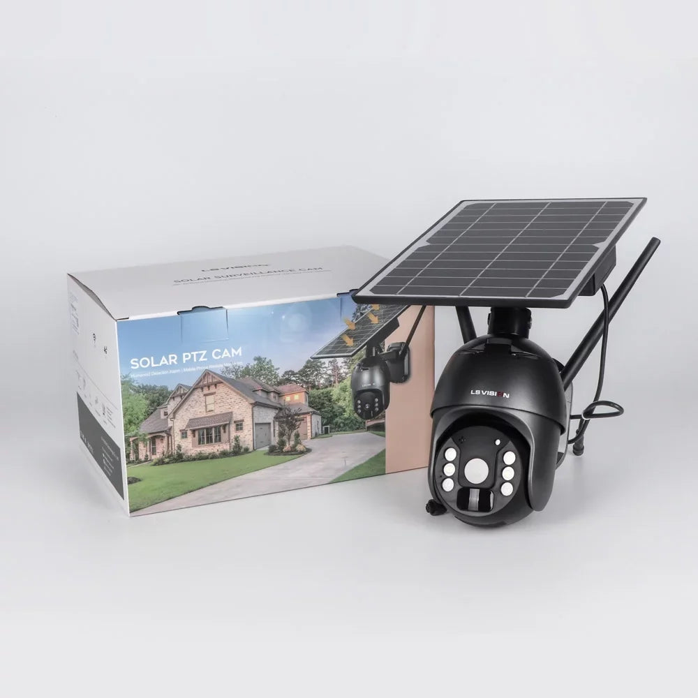 Wireless Powered Solar Camera Battery 4MP exterior Security System PTZ LS Camera Wifi VISION