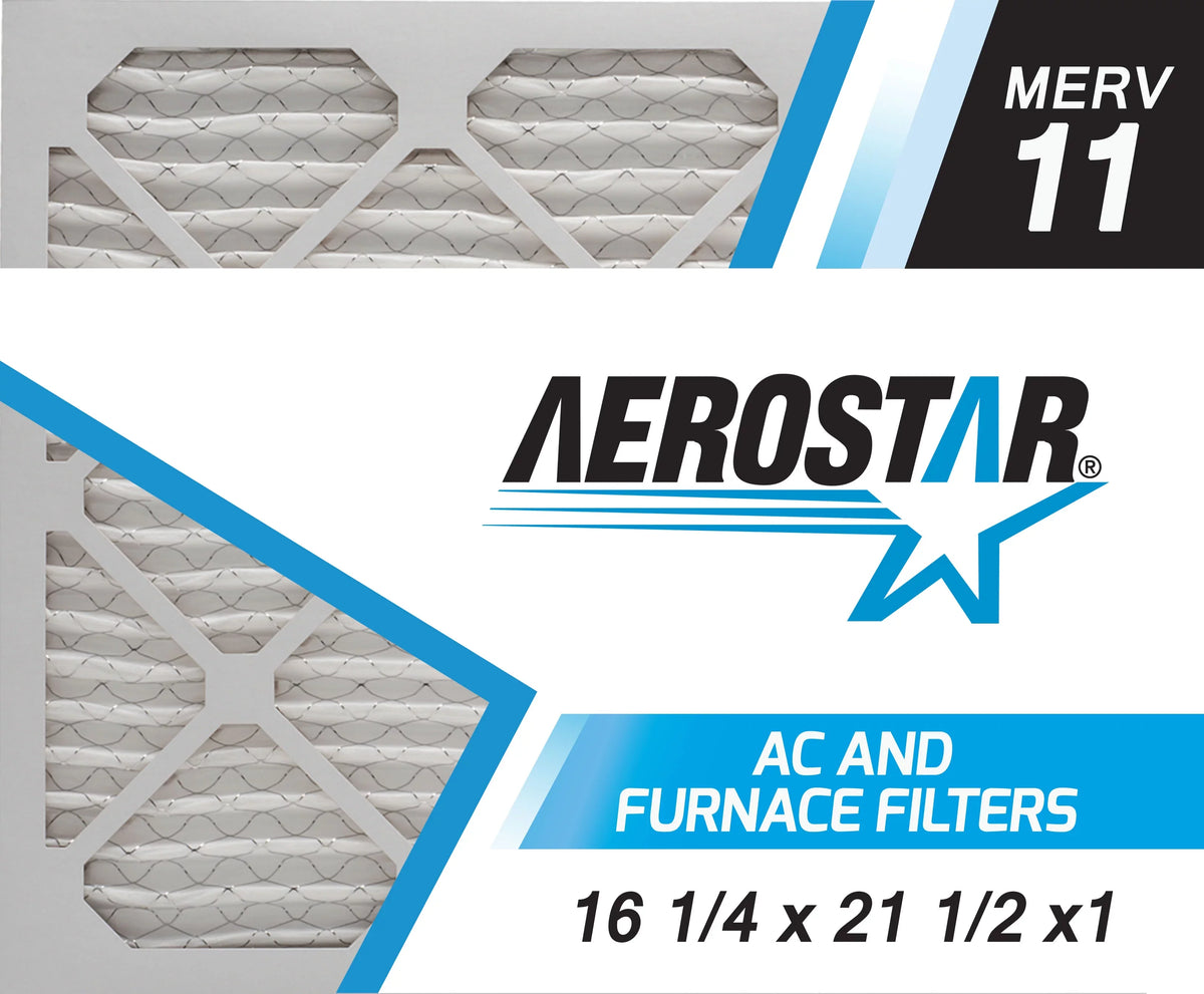 6 Aerostar MERV 1/4x21 Air 11, - 16 and Filter of Furnace AC 1/2x1 by Box