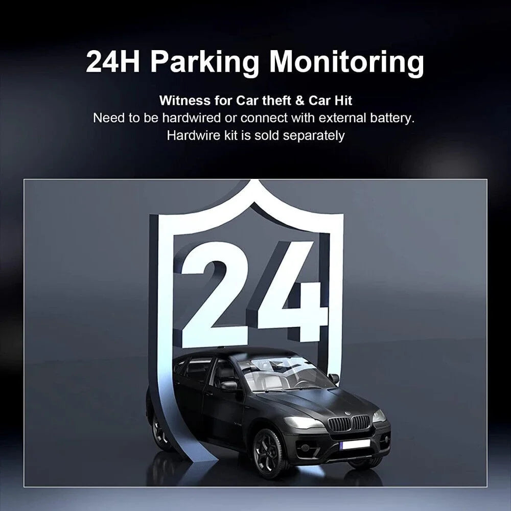 JOMISE 170° Dash Cam 4K Night Rear Vision GPS Front G-Sensor Wi-Fi Full HD Cars Camera Dual