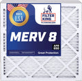 | 19.5 .75" Furnace | IN 12.5 12.5x19.5x1a Pleated King Actual Filters x USA A/C MADE Filter | 8 3-PACK Air MERV HVAC | Filter dimension: x