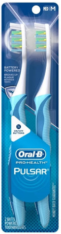 2 of Pack, ea Vary, May Colors Medium (Pack Pulsar 3) Pro-Health Oral-B Toothbrushes, Value