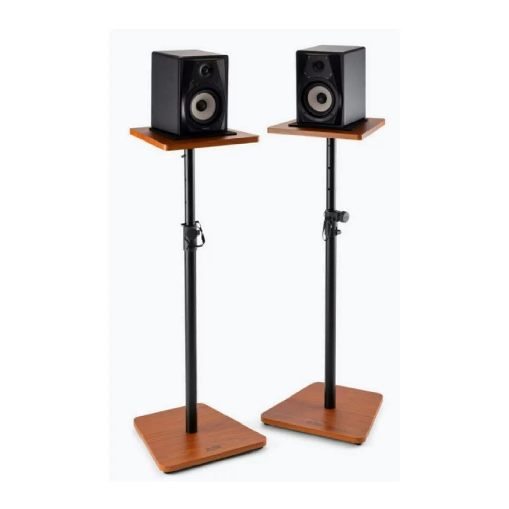 On Rosewood) Stands Height SMS7500R Stage Adjustable Studio Monitor Wood Non-Slip (2-Pack,