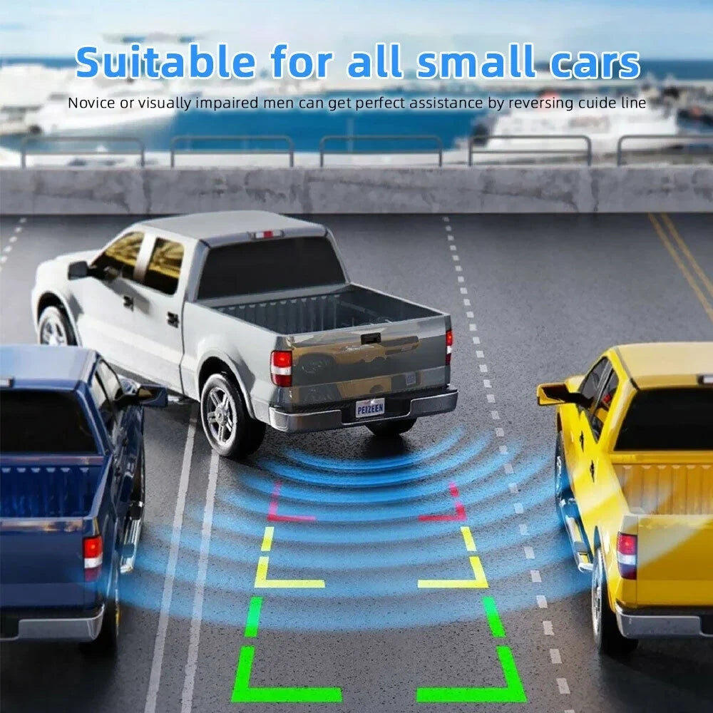 Backup 720P System Grid HD Easy Inch Cars, 8 Waterproof LED Trucks, Backup Power One Night Camera Camera Lines Suvs Camera Pickups, Car Use Rear for 4.3 Reverse/Continuous Backup Installation Vision
