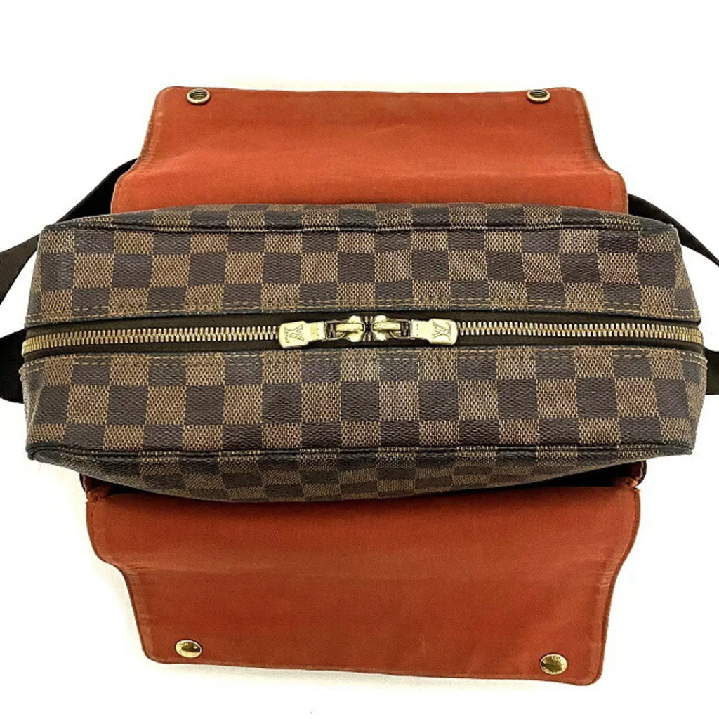 Brown Ebene N45255 (Good) SR0055 Pre-Owned Bag Damier Shoulder Naviglio
