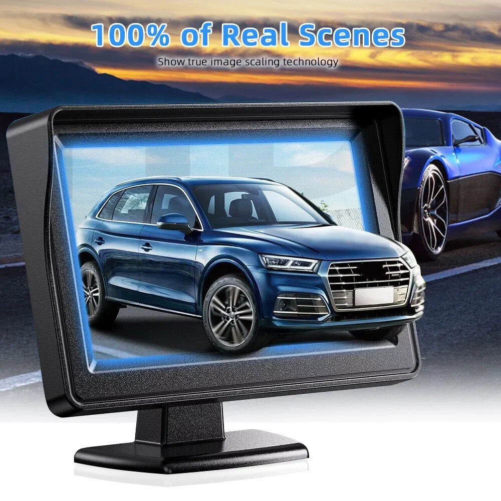 Backup 720P System Grid HD Easy Inch Cars, 8 Waterproof LED Trucks, Backup Power One Night Camera Camera Lines Suvs Camera Pickups, Car Use Rear for 4.3 Reverse/Continuous Backup Installation Vision