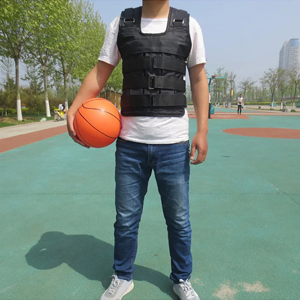Tomfoto Exercise Training Loading Jacket Adjustable Cloth Max Strength Weight (Empty) Oxford Weight 50kg Loading Vest Weighted