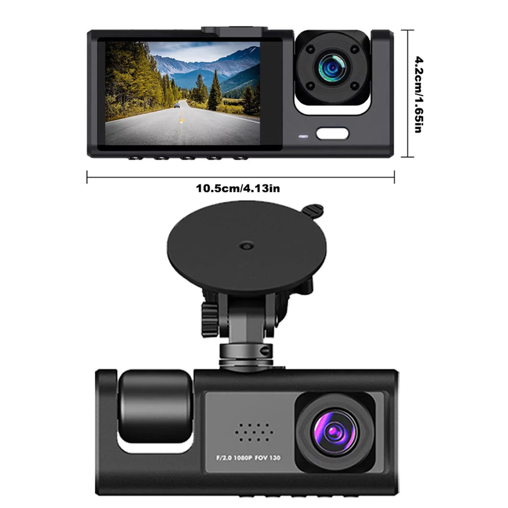 and Rearview Night Car Camera Apexeon Dash Vision Cam Recorder, Mirror Front Design Rear,