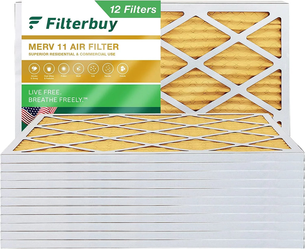 MERV Air Furnace HVAC 11 Pleated Filterbuy 20x32x1 AC (12-Pack) Filters