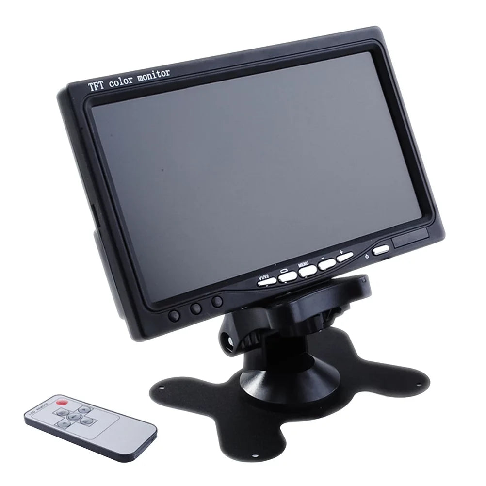Backup DVD Color (Black) Camera Car LCD Mirror Backlight TFT Serveillance Reverse Camera Monitor 7" View HD Car for Rear