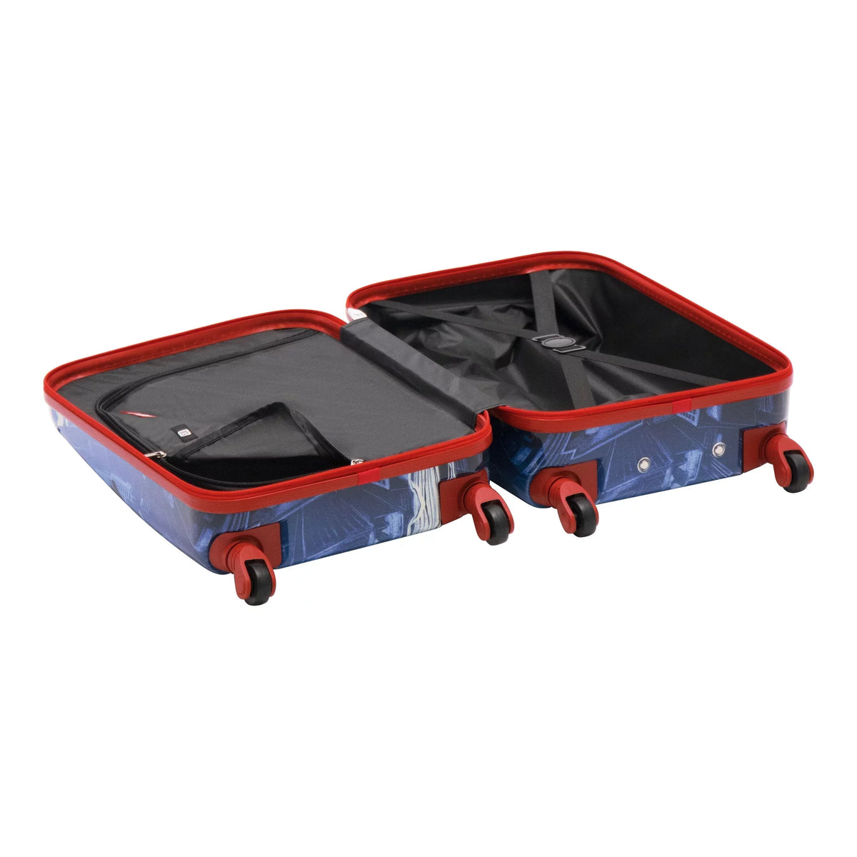 with Marvel Luggage, Hardshell Blue Inch Suitcase Kids Spider-Man 21 Carry On Rolling Wheels,