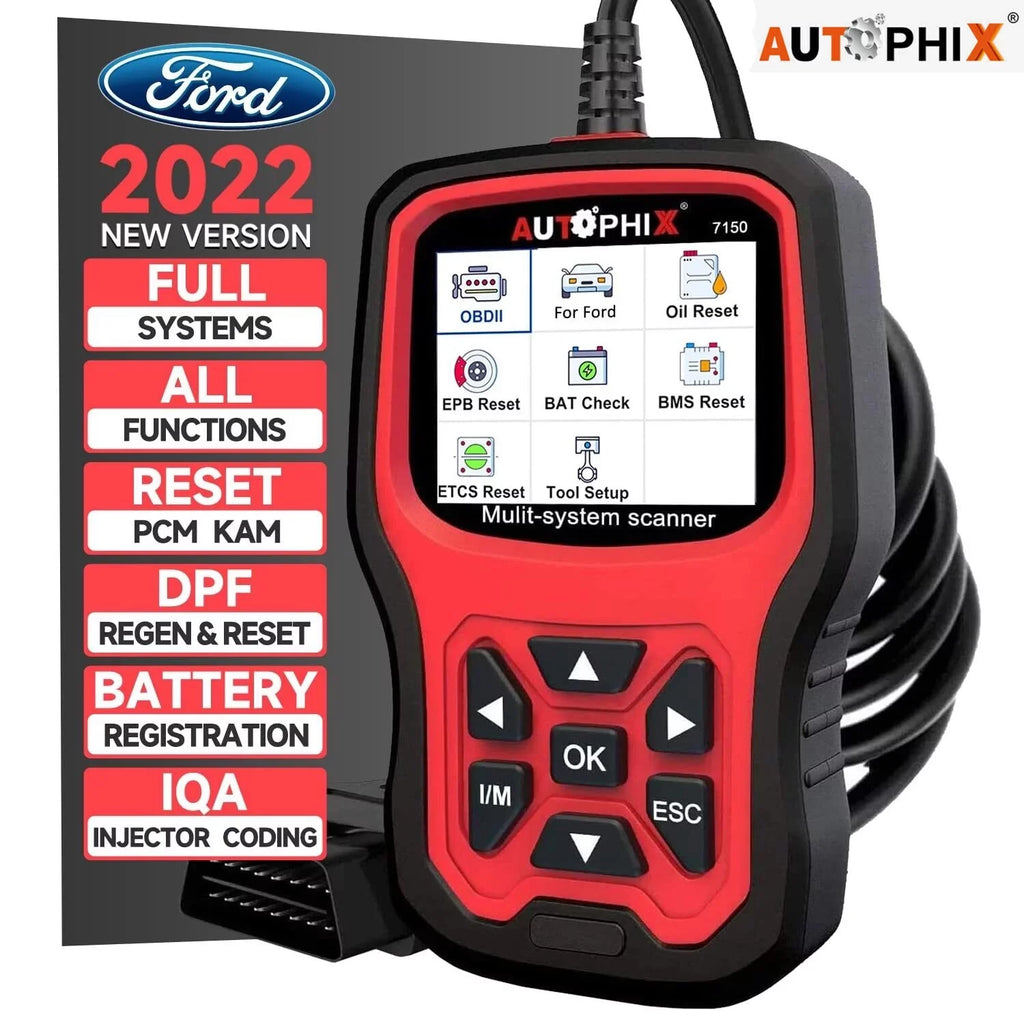 All Reset for AUTOPHIX 7150 Diagnostic OBD2 TPMS Code Systems Battery Automotive Reader ABS Scanner Scanner