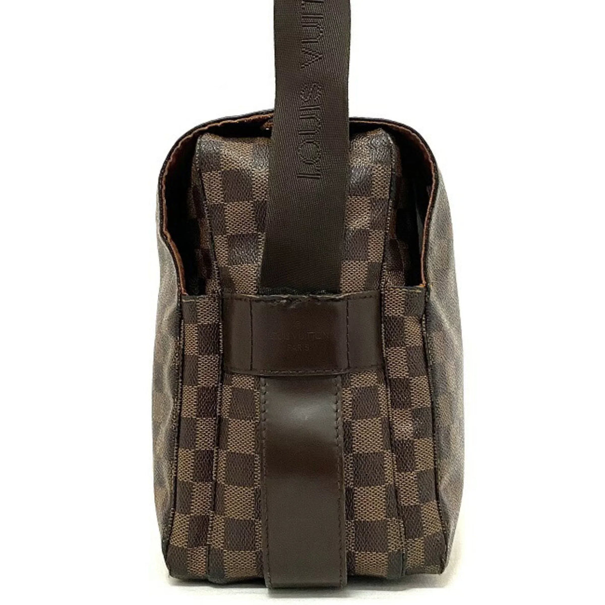 Brown Ebene N45255 (Good) SR0055 Pre-Owned Bag Damier Shoulder Naviglio