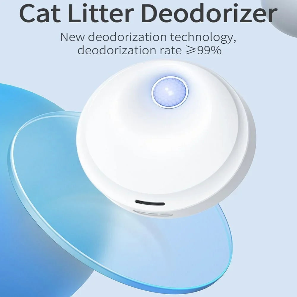 Air Rechargeable Odor Cat Pets Purifier Deodorizer Cleaner Smart Deodorization