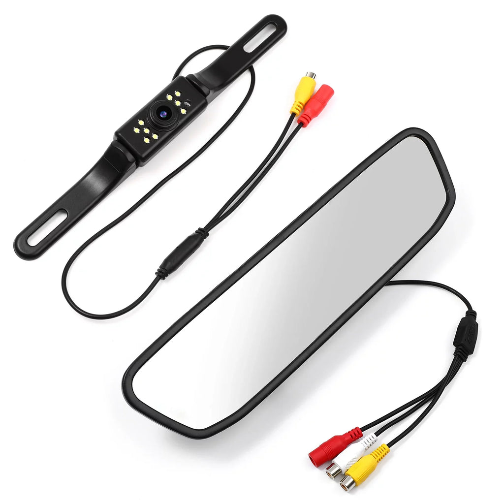 Mirror Driving Cam System View Camera Backup Parking Vision Camera Car Cheefull Vehicles Reverse Night Camera Rear 4.3"