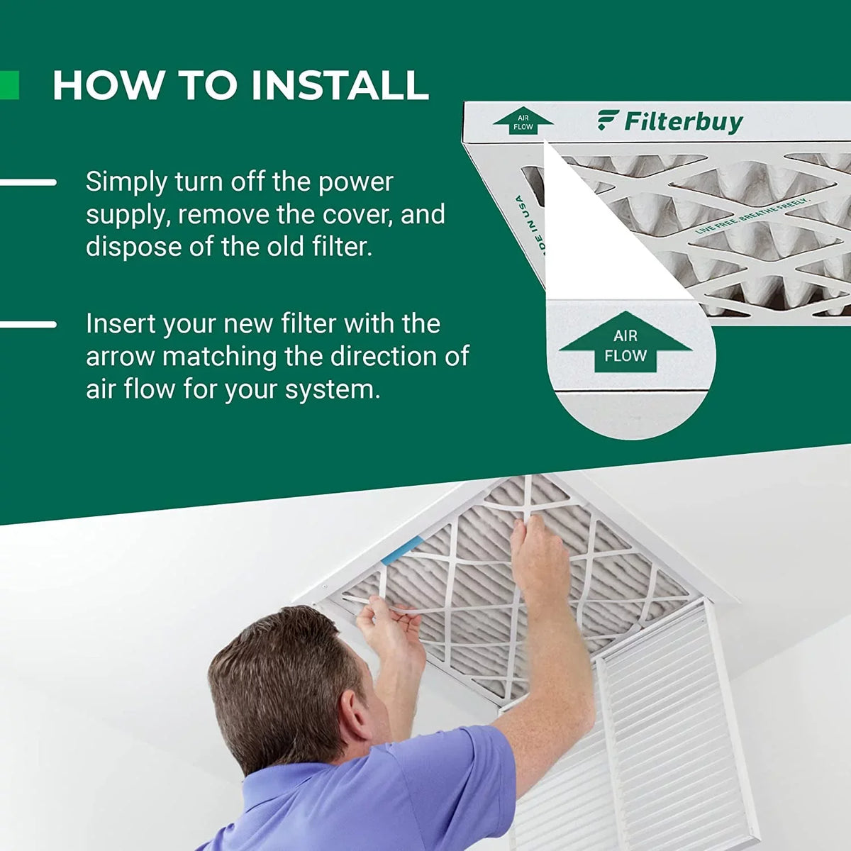 MERV Carbon Eliminator Pleated (12-Pack) Filters AC 25x25x1 with 8 Air Odor Filterbuy HVAC Activated Furnace