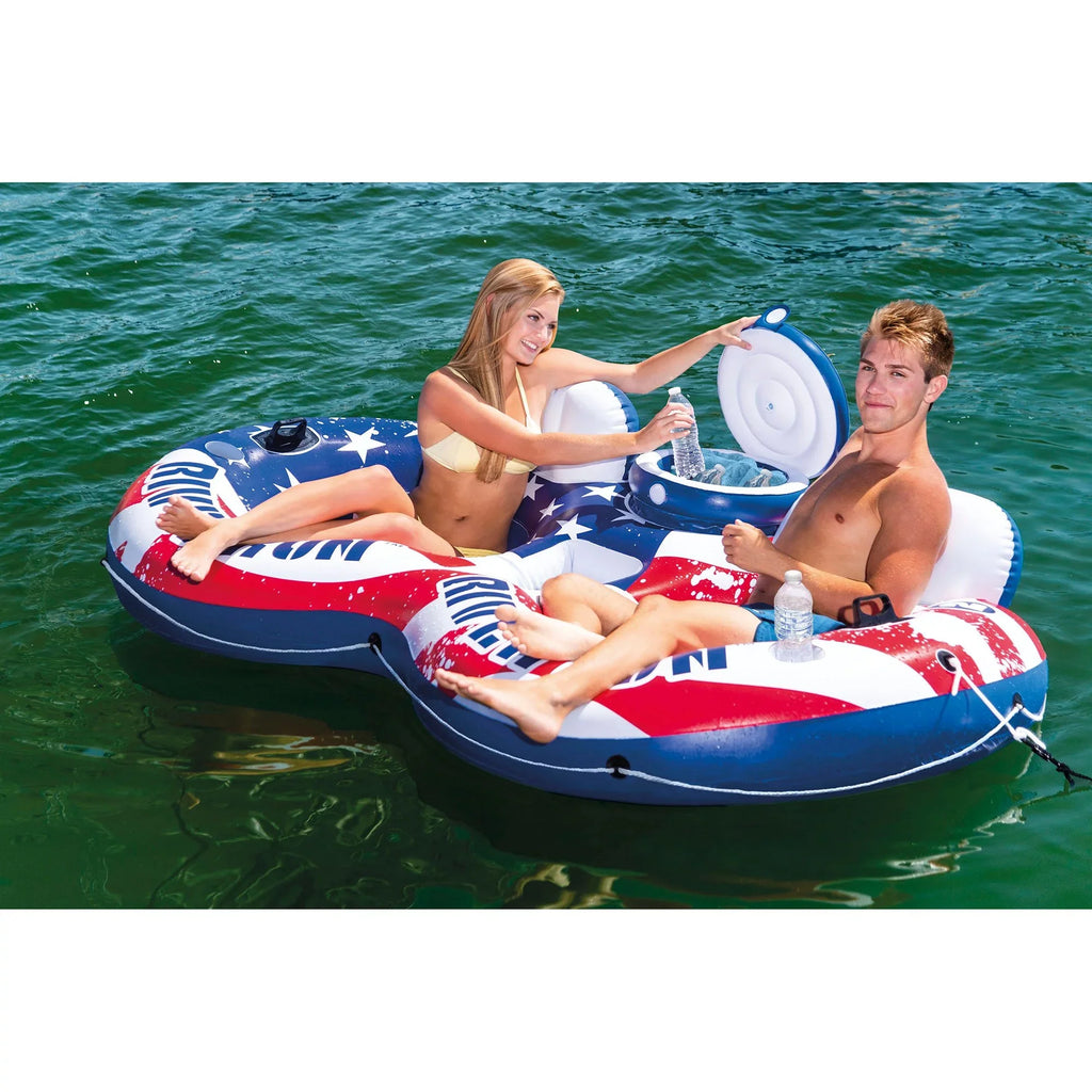 Person River & Person American Float Run 2 Flag II Intex Float 2