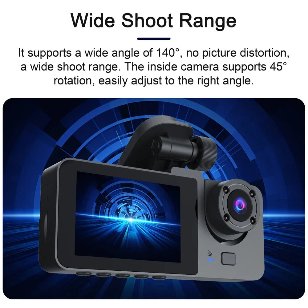 Dash Motion Camera Nebublu DVR QISUO One-Key Lock 2 2 Inside Rear Rear Inside Inch Camera Screen Camera,1080P Motion Dashcam Inch 2 Loop Screen Camera Rear Dash Dash HUIOP Camera One-Key Camera Inch
