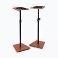 On Rosewood) Stands Height SMS7500R Stage Adjustable Studio Monitor Wood Non-Slip (2-Pack,